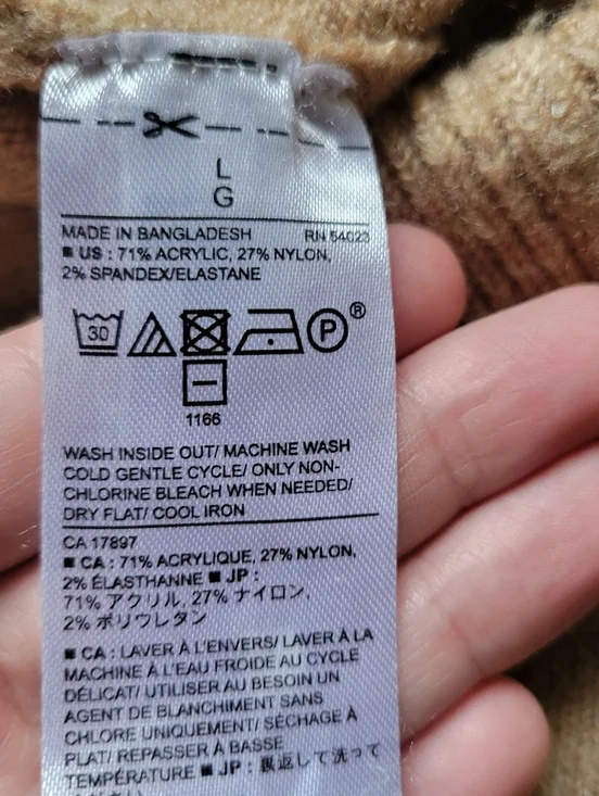 Banana Republic Turtleneck Knit Sweater Pullover Tan Brown Women's Large - Picture 6 of 7